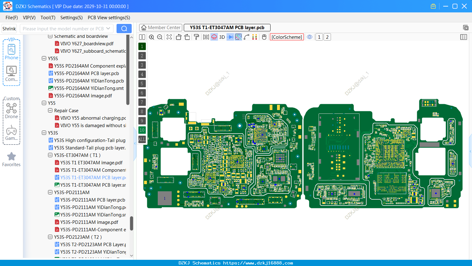 Vivo Y53S T1-ET3047AM PCB Layer